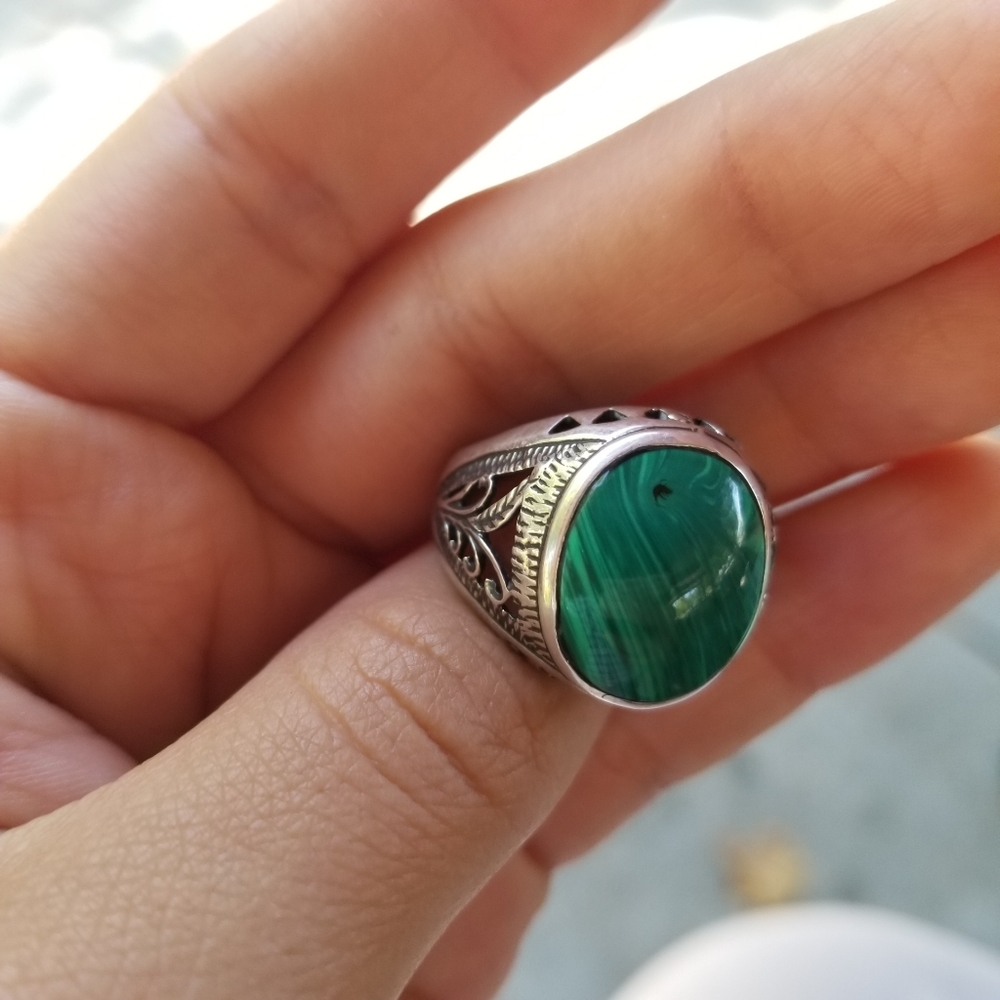 Men's Malachite Ring